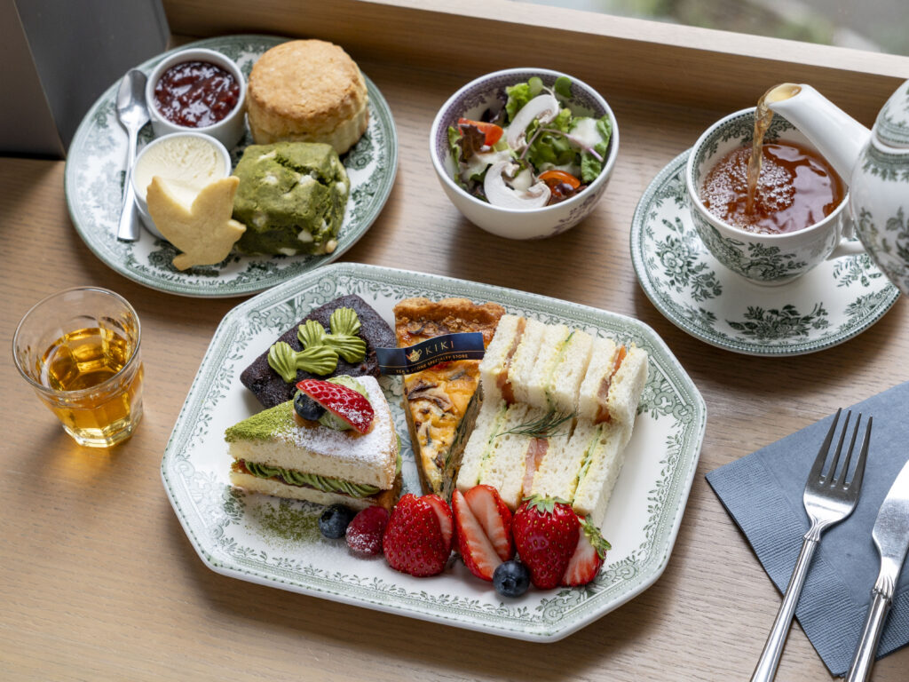 梅田店限定》KIKI's アフタヌーンティーセット -Umeda Style- 「新緑の